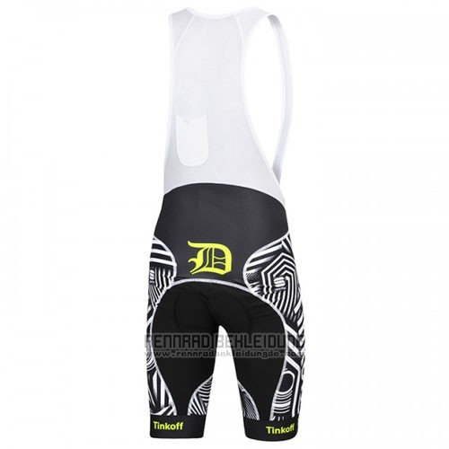 2016 Fahrradbekleidung Tinkoff Grau Trikot Kurzarm und Tragerhose